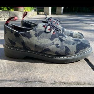 Dr Martens camo suede